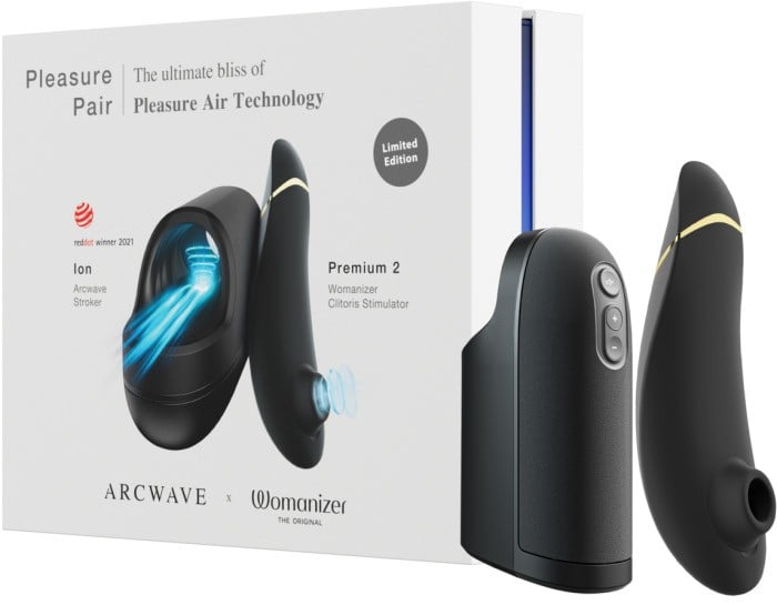 Набір для пари з хвильовою стимуляцією Pleasure Pair Set (Arcwave Ion + Womanizer Premium 2) - Зображення 2