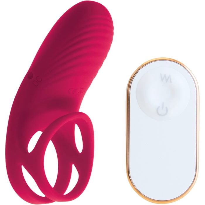 Ерекційне кільце з вібрацією S Pleasures Snugler (Pink)
