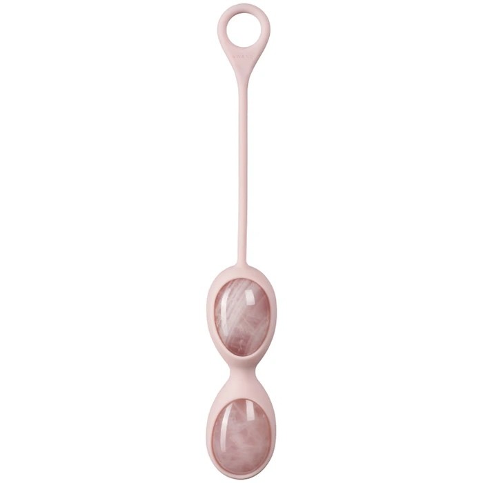 Вагінальні кульки кварцові Le Wand Crystal Yoni Eggs (Rose Quartz) - Зображення 6