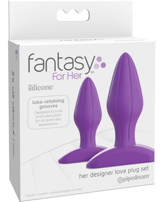 Набор анальных пробок Fantasy For Her Designer Love Plug Set от Pipedream - Изображение 4
