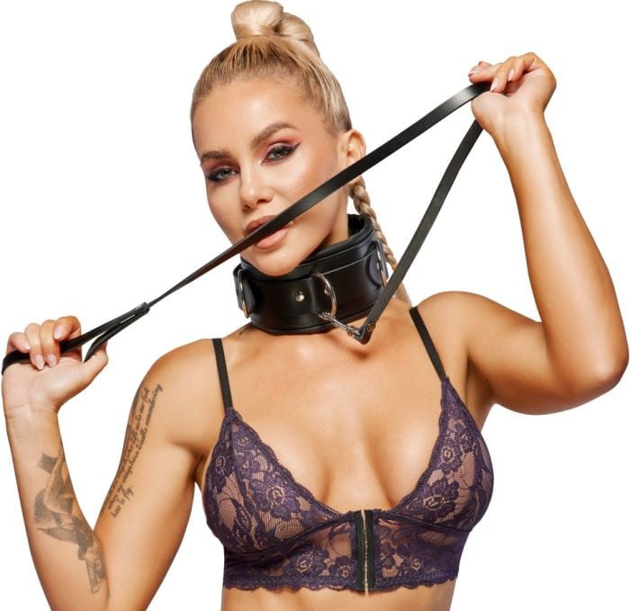 Шкіряний нашийник із повідцем Zado Fetish Line Collar and Leash - Зображення 10