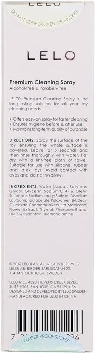 Антибактериальный очиститель для игрушек Lelo Premium Cleaning Spray, 60 мл - Изображение 3