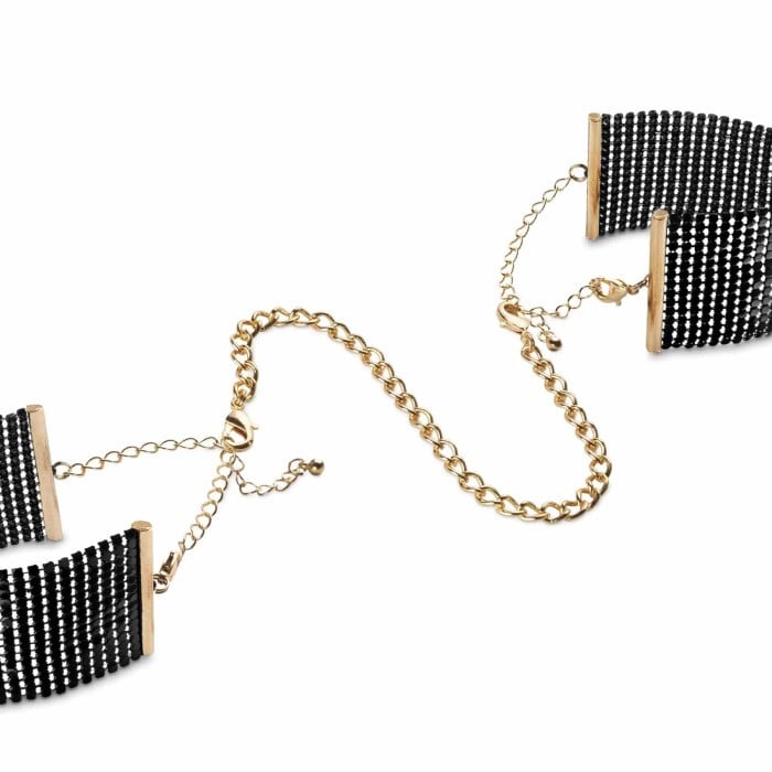 Наручники Bijoux Indiscrets Metallic Mesh Handcuffs (Black) - Зображення 2