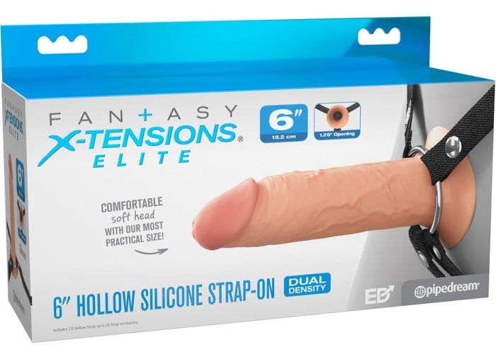 Полый силиконовый страпон Pipedream Fantasy X-Tensions Elite, 16.5 см - Изображение 6