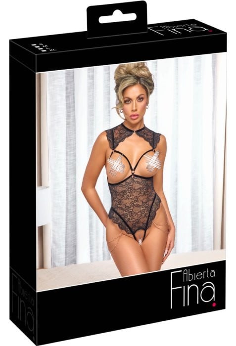 Боді з пікантним вирізом Abierta Fina Crotchless Body - Зображення 9