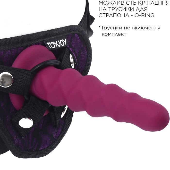 Фалоімітатор Toy Joy Get Real Ribbed Dong 6" - Зображення 6
