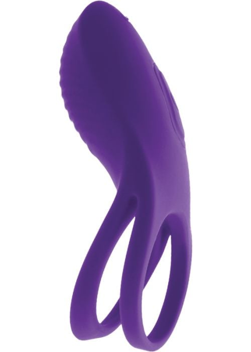 Эрекционное кольцо с вибрацией S Pleasures Snugler (Purple) - Изображение 2