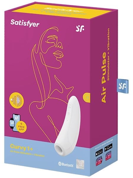 Вакуумний стимулятор Satisfyer Curvy 1+ (White) - Зображення 6