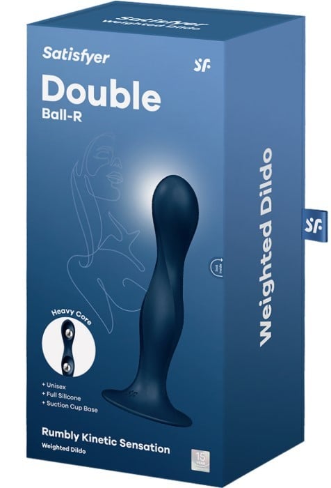 Фаллоимитатор Satisfyer Double Ball-R (Dark Blue) - Изображение 4