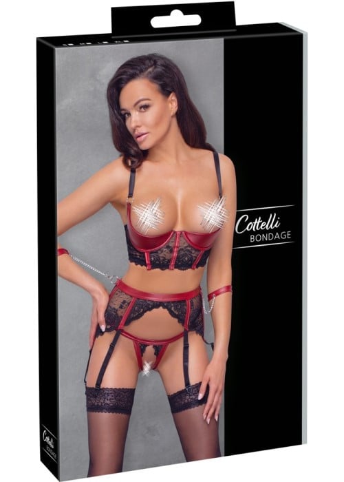 Эротический комплект Cottelli Bondage Shelf Bra Set от Orion - Изображение 7