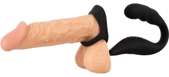 Ерекційне кільце з анальною стимуляцією і вібрацією Cock Ring with RC Prostate Plug від Orion - Зображення 16