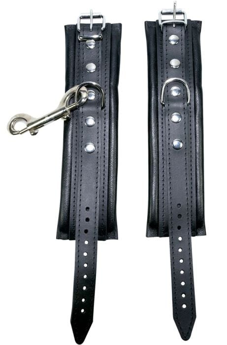 Шкіряні наручники Zado Fetish Line Leather Cuffs - Зображення 3