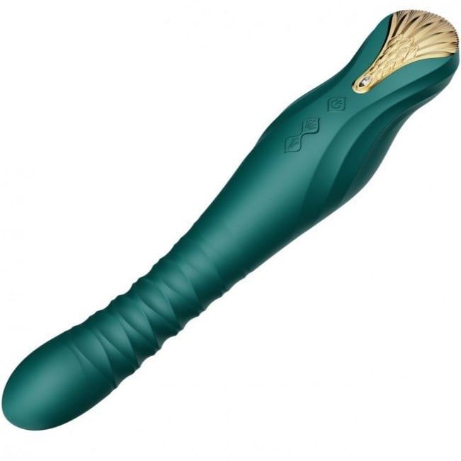 Вибратор с поступательными движениями Zalo King Thruster (Turquoise) - Изображение 6