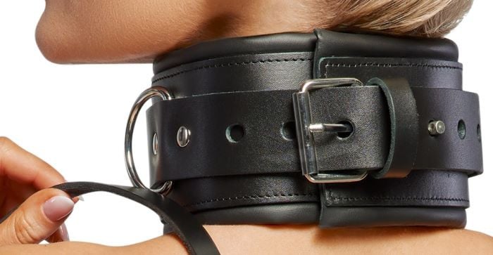 Шкіряний нашийник із повідцем Zado Fetish Line Collar and Leash - Зображення 3