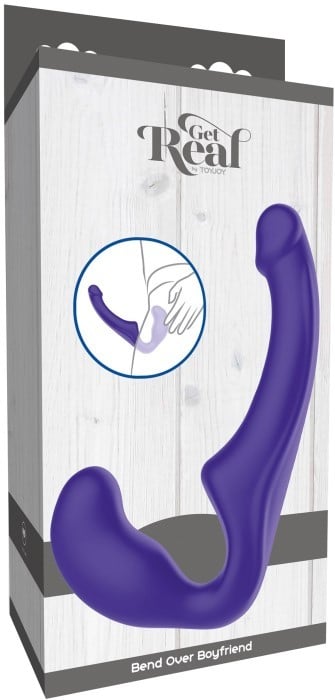 Безремневой страпон Toy Joy Bend Over Boyfriend (Silicone) - Изображение 8