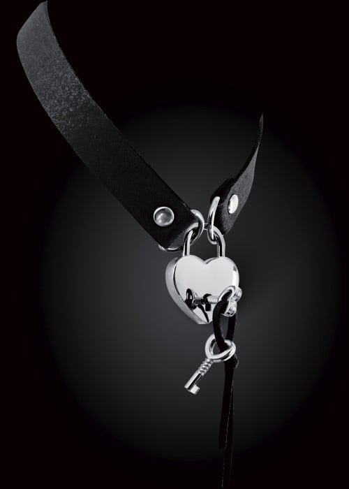 Чокер Bijoux Pour Toi Heart-Shaped Lock (Black) - Зображення 4