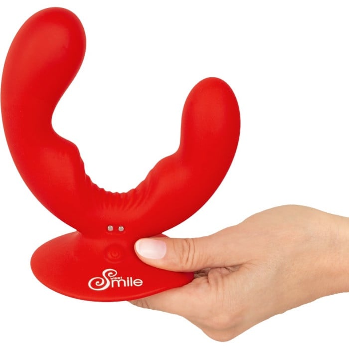 Подвійний вібратор з присоскою Sweet Smile Dual Vibrator - Зображення 7