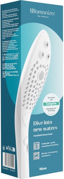 Насадка для душа со стимуляцией клитора Womanizer Wave (White) - Изображение 10