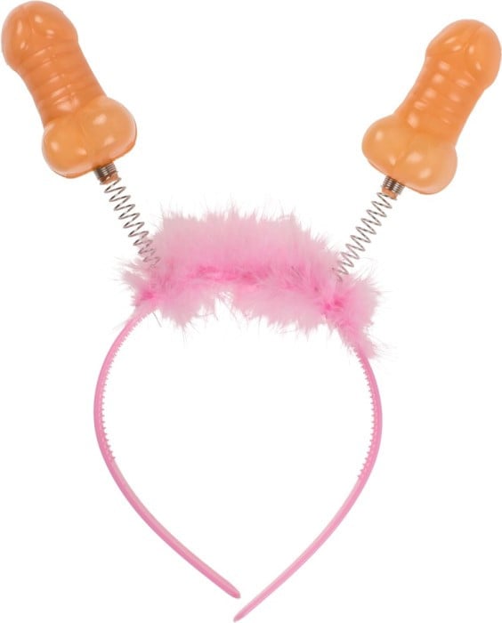 Обруч с пушком и пенисами на пружинках Penis Headband от Orion