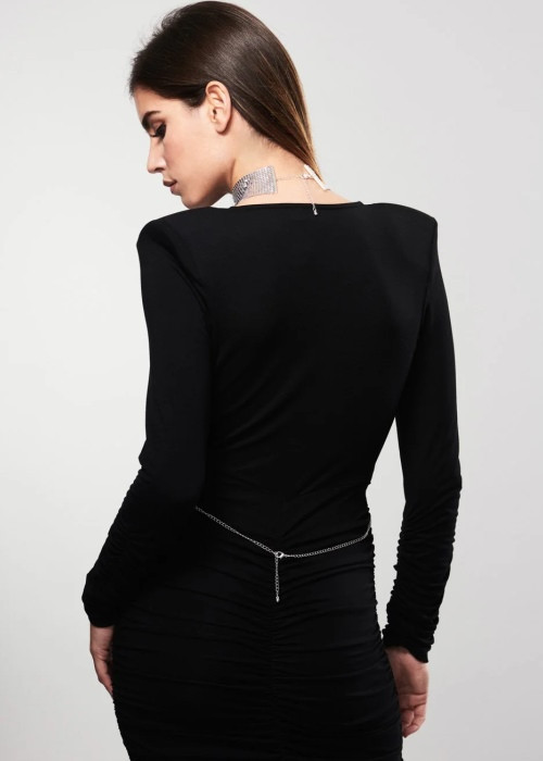 Нашийник-прикраса Bijoux Indiscrets Metallic Mesh Collar (Silver) - Зображення 4