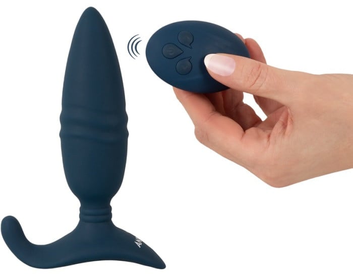 Анальная пробка с вибро и поступательными движениями Anos Thrusting Butt Plug - Изображение 12