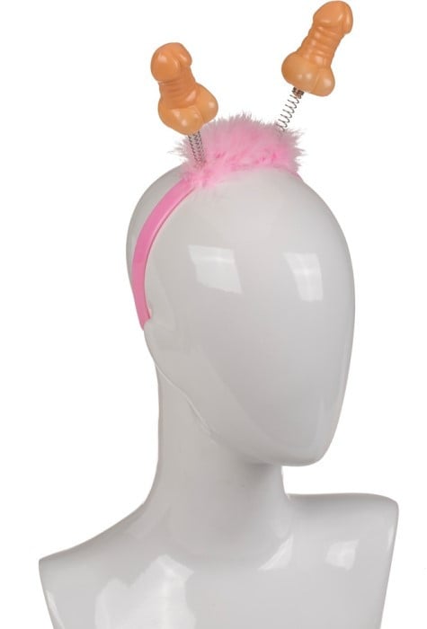 Обруч с пушком и пенисами на пружинках Penis Headband от Orion - Изображение 2