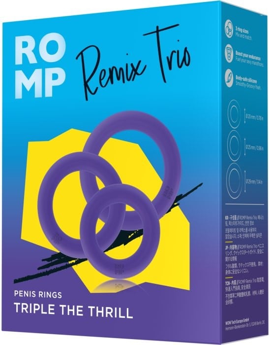 Набор эрекционных колец Romp Remix Trio - Изображение 9