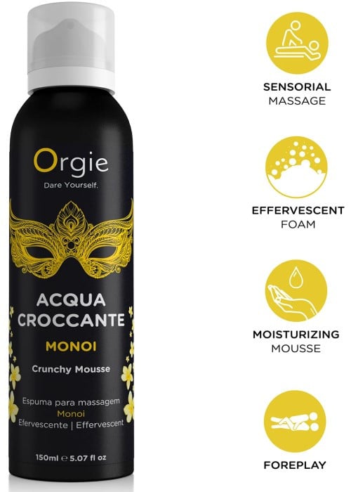 Шипуча піна для масажу Orgie Acqua Crocante Monoi, 150 мл - Зображення 3