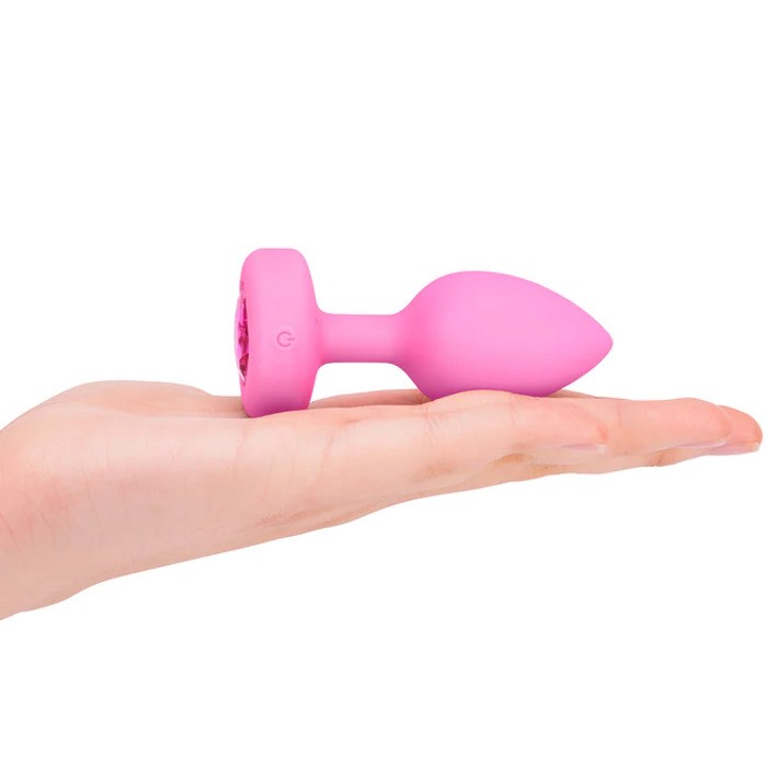 Анальная пробка с пультом и вибро B-vibe Vibrating Heart Pink Topaz (S/M) - Изображение 5