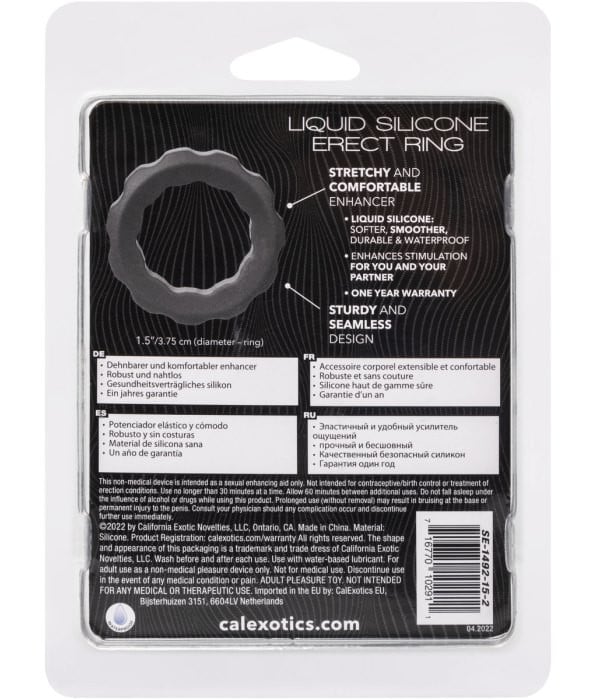 Эрекционное кольцо CalExotics Liquid Silicone Erect Ring - Изображение 8