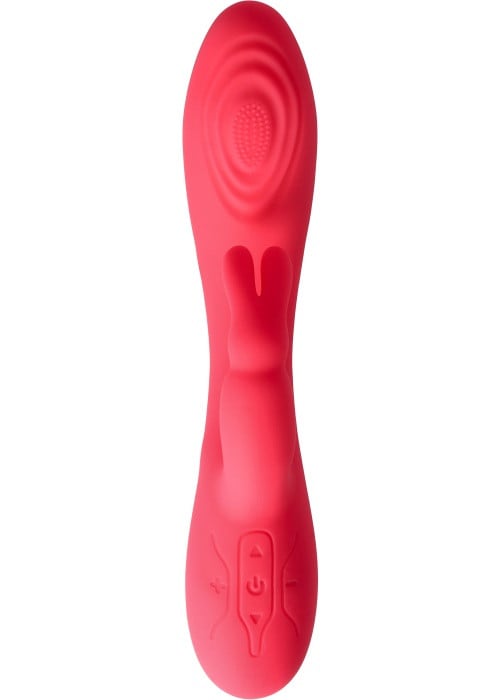 Вібратор кролик з пульсацією Virgite V9 (Pink) - Зображення 2