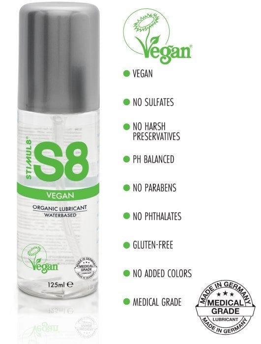 Веганский лубрикант Stimul8 Vegan Lube 125 мл на водной основе - Изображение 2