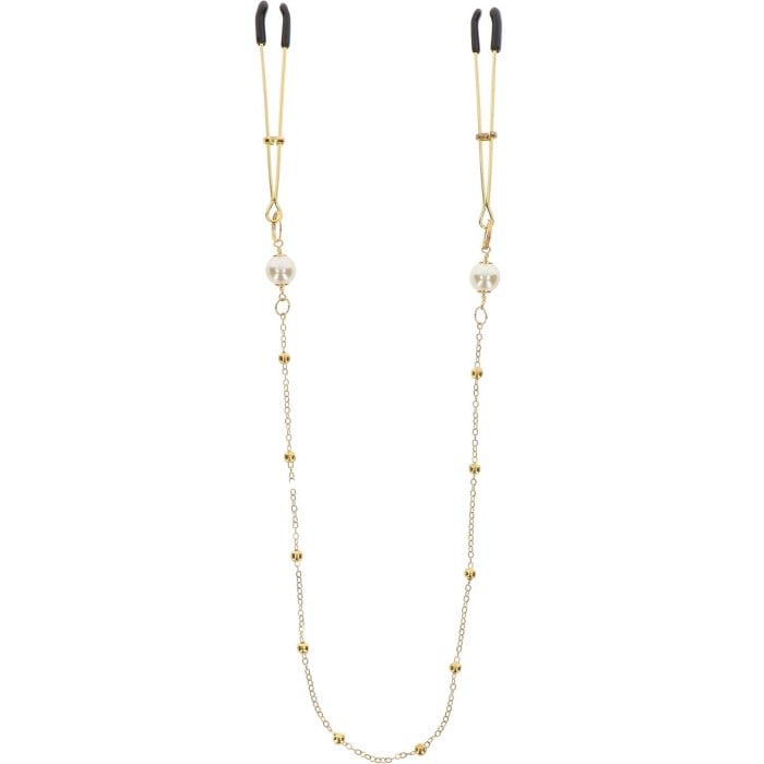 Затискачі для сосків Taboom Nipple Play Tweezers Pearl & Deluxe Chain