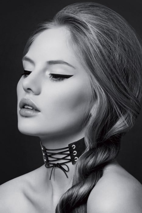 Чокер Bijoux Pour Toi Lace-Up (Black) - Зображення 4