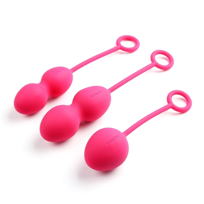 Набір вагінальних кульок Nova Exercise Balls Plum Red від Svakom - Зображення 3