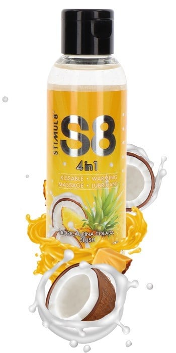 Лубрикант со вкусом пина колады 4-in-1 Tropical Pina Colada Slush, 125 мл от Stimul8 - Изображение 2