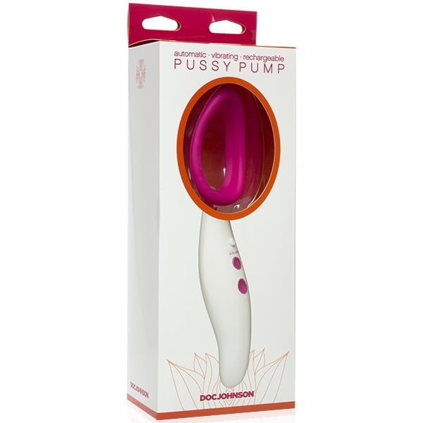 Автоматична вакуумна помпа для вагіни Automatic Vibrating Rechargeable Pussy Pump від Doc Johnson - Зображення 5
