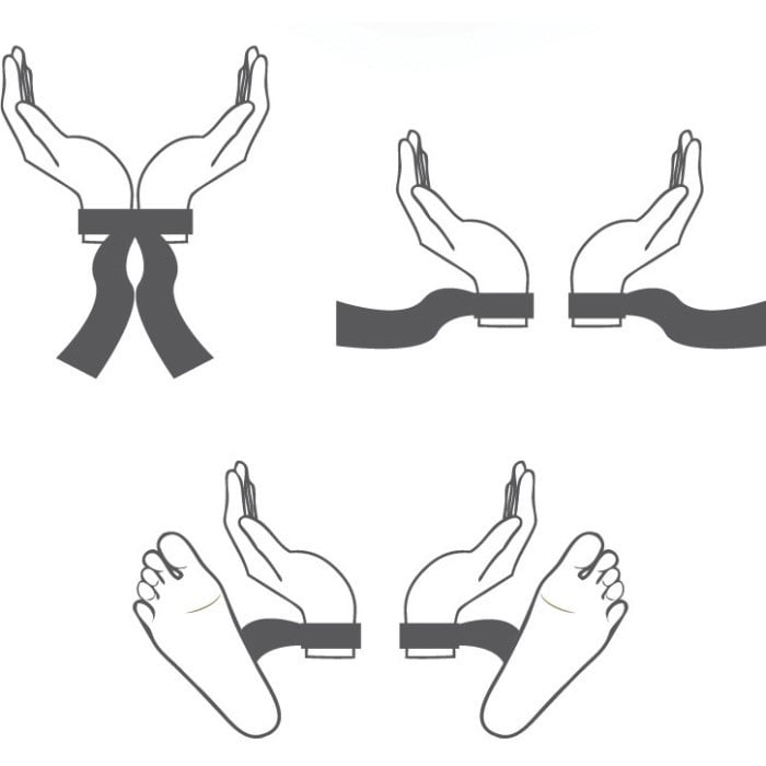 Атласні стрічки Bijoux Indiscrets Silky Sensual Handcuffs - Зображення 2