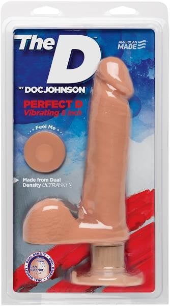 Вибратор The D - Perfect D Vibrating 8" Vanilla от Doc Johnson - Изображение 2