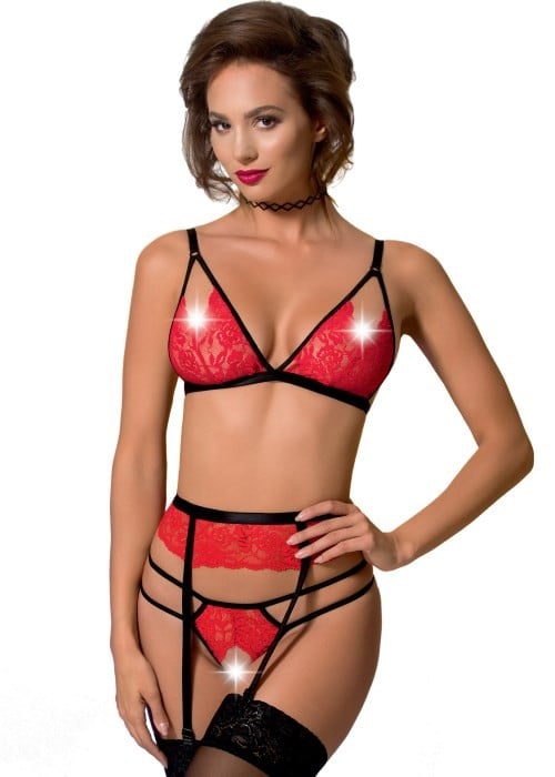 Комплект бюстгальтер, трусики и пояс Avanua Salome Set