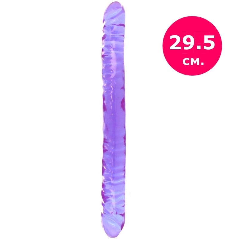 Двосторонній фалоімітатор Crystal Jellies 12 "від Doc Johnson