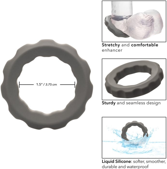 Эрекционное кольцо CalExotics Liquid Silicone Erect Ring - Изображение 5