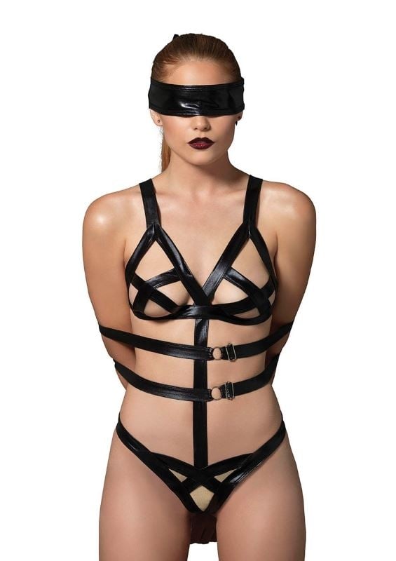 Еротичний комплект Bondage Teddy Set від Leg Avenue - Зображення 2