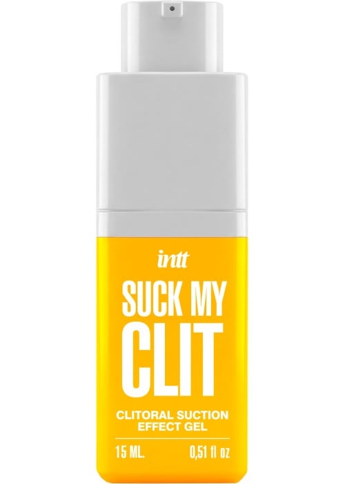 Жидкий вибратор с эффектом вакуумной стимуляции Intt Suck My Clit (Tropical Mango), 15 мл