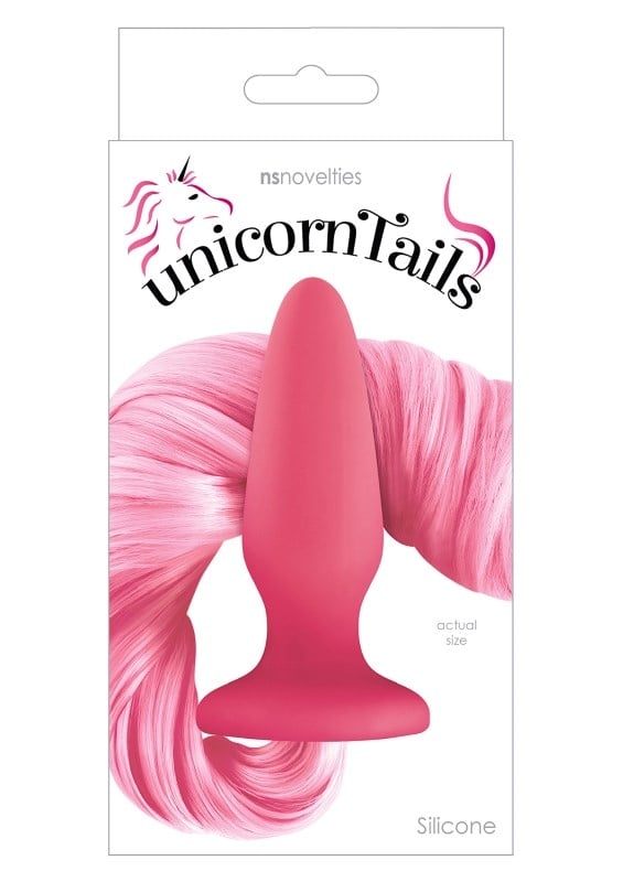 Анальна пробка з хвостом Unicorn Tails Pink від NS Novelties - Зображення 6