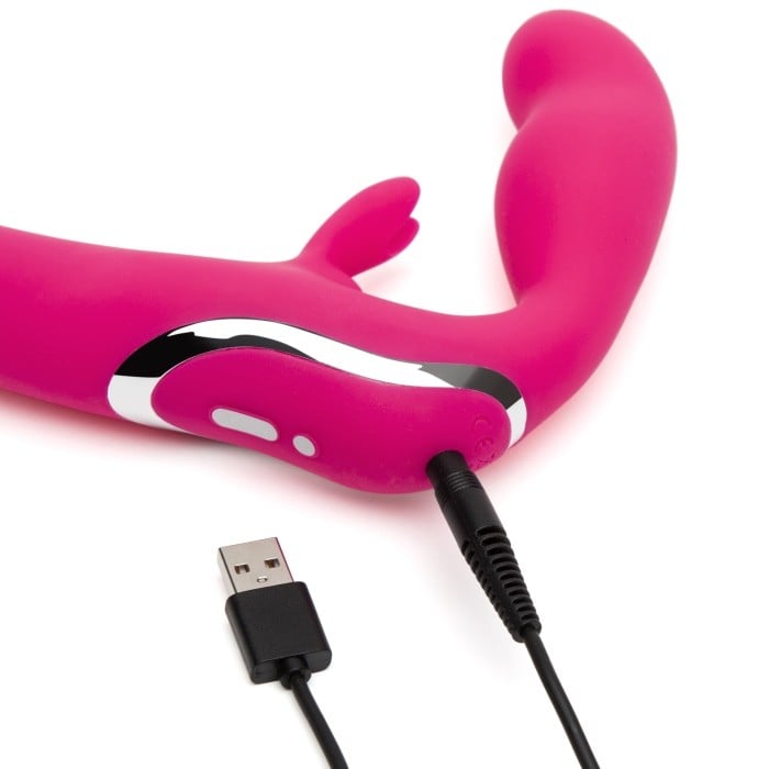Безремневий страпон з вібро Happy Rabbit Strapless Strap-on - Зображення 5