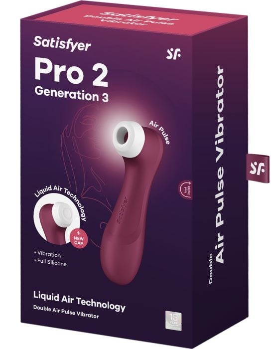Вакуумний вібратор Satisfyer Pro 2 Wine Red (Generation 3) - Зображення 6