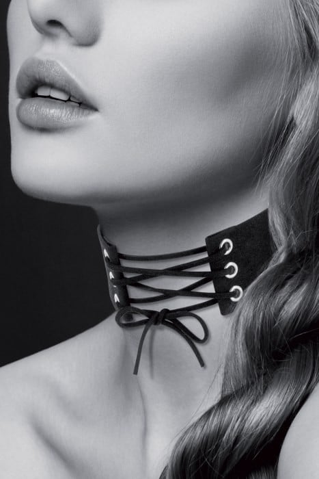 Чокер Bijoux Pour Toi Lace-Up (Black) - Зображення 2