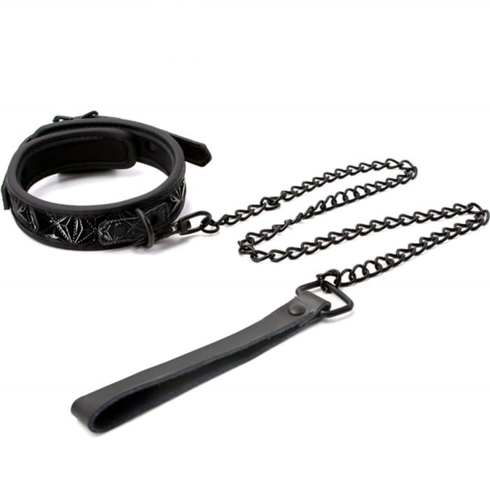 Ошейник с поводком Sinful Collar Black от NS Novelties - Изображение 2