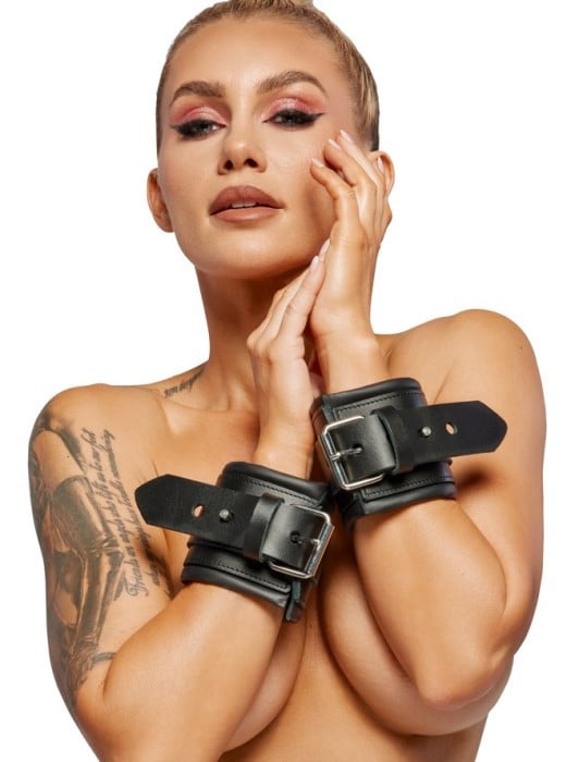 Шкіряні наручники Zado Fetish Line - Зображення 3